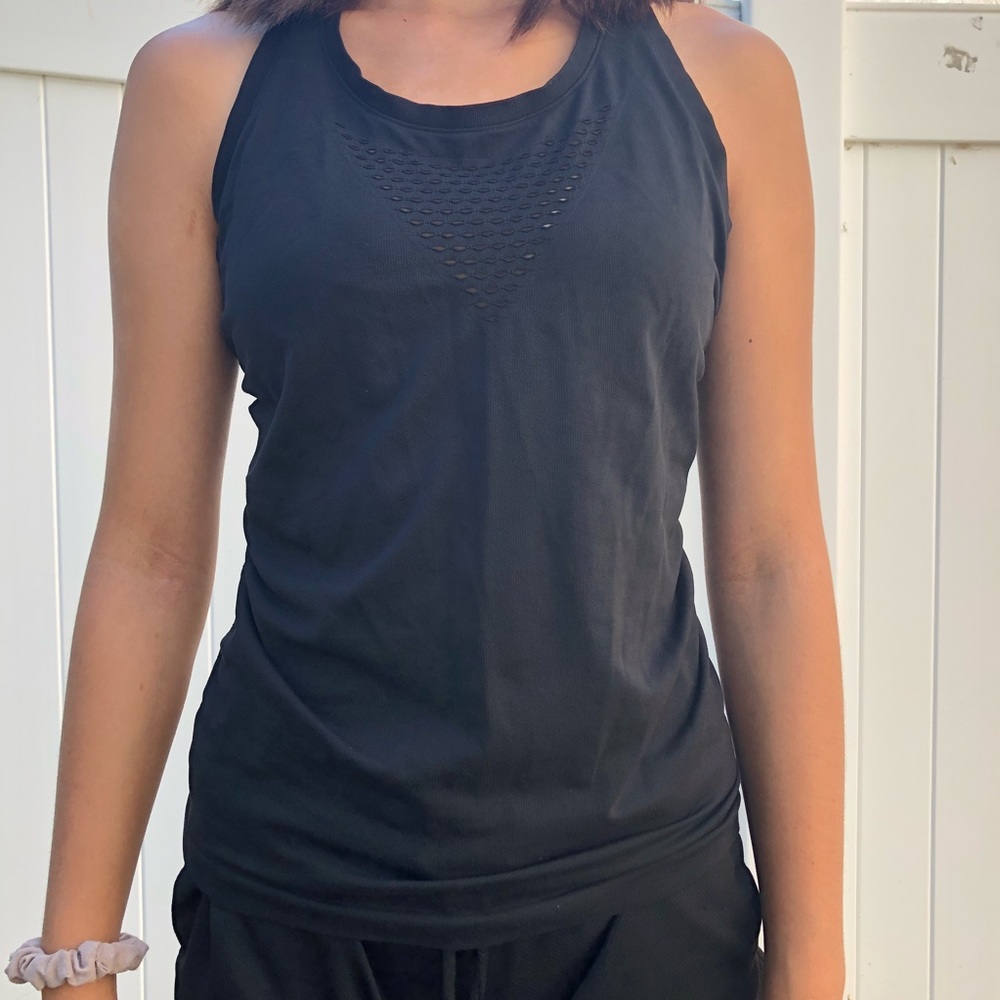Fishnet Cutout Workout Tank